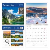 Opakowanie Kalendarz 2026 ścienny 30x30 Polskie góry HELMA