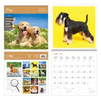 Opakowanie Kalendarz 2026 ścienny 30x30 Psy HELMA