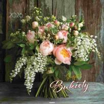 Opakowanie Kalendarz 2026 ścienny 32x32cm Bukiety