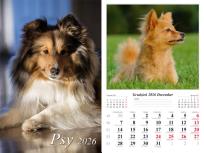 Opakowanie Kalendarz 2026 ścienny 7-k Psy