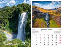 Opakowanie Kalendarz 2026 ścienny 7-k Wodospady