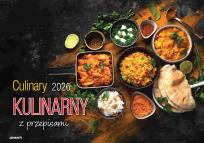 Okładka książki Kalendarz 2026 ścienny album. 28,5x20cm Kulinarny