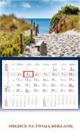 Opakowanie Kalendarz 2026 ścienny jednodzielny Morze