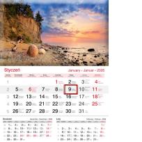 Opakowanie Kalendarz 2026 ścienny jednodzielny Plaża