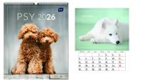 Opakowanie Kalendarz 2026 ścienny planszowy 33,5x40cm Psy