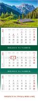 Opakowanie Kalendarz 2026 ścienny trójdzielny Góry