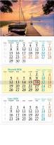 Opakowanie Kalendarz 2026 ścienny trójdzielny Mazury