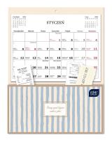 Opakowanie Kalendarz 2026 ścienny z kieszonką 23,5x31 Stripes