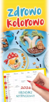 Opakowanie Kalendarz 2026 terminarz rodzinny Zdrowo kolorowo