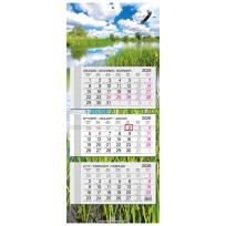 Opakowanie Kalendarz 2026 trójdzielny główka płaska Mazury