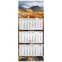 Opakowanie Kalendarz 2026 trójdzielny główka płaska Tatry