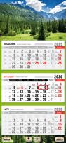 Opakowanie Kalendarz 2026 trójdzielny płaska główka tatry