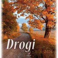 Opakowanie Kalendarz 2026 wieloplanszowy 33x33cm Drogi