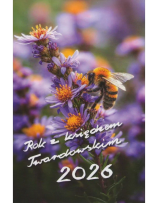 Okładka książki Kalendarz 2026 z księdzem Twardowskim - Pszczoła