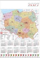 Opakowanie Kalendarz 2027 jednoplanszowy Mapa (10szt)