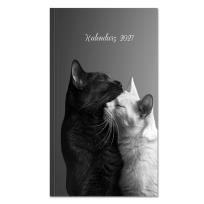 Okładka książki Kalendarz 2027 Koty B&W