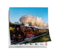 Opakowanie Kalendarz 2027 ścienny 32x32cm Parowozy