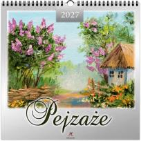 Opakowanie Kalendarz 2027 wieloplanszowy 33x33cm Pejzaże