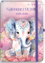 Okładka książki Kalendarz Ucznia 2025/2026 B6 TNS Słoń