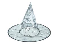 Opakowanie Kapelusz czarownicy czarno-srebrny 32x32cm