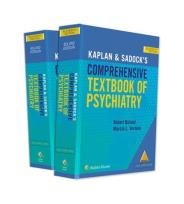 Okładka książki Kaplan and Sadock's Comprehensive Textbook of Psychiatry