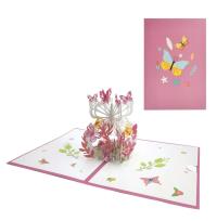 Opakowanie Karnet 12x18cm + koperta 3D Motyle