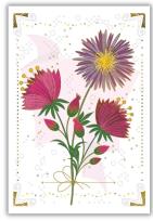 Opakowanie Karnet 12x18cm + koperta Hibiskus