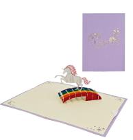 Opakowanie Karnet 12x18cm + koperta Jednorożec