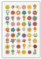 Opakowanie Karnet 12x18cm + koperta Kwiatki