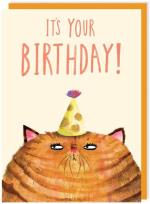 Opakowanie Karnet 202 Urodziny Rudy kot