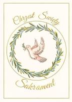 Opakowanie Karnet A4 chrzest Gołąb