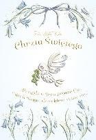 Opakowanie Karnet A5 Chrzest - Gołąbek w kwiatach dla chłopie