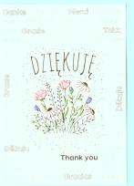 Opakowanie Karnet A5 Dziękuję - Bukiet kwiatów