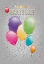 Opakowanie Karnet A5 Gratulacje - Pęk balonów