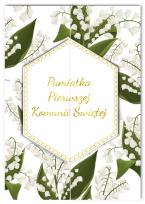 Opakowanie Karnet A5 Komunia Konwalie