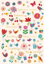 Opakowanie Karnet A5 Urodziny - Łąka