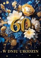Opakowanie Karnet B6 3D Urodziny 60