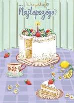 Opakowanie Karnet B6 Tort na stole