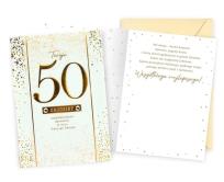 Opakowanie Karnet B6 Urodziny 50