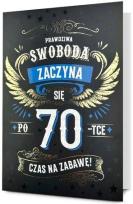 Opakowanie Karnet B6 Urodziny 70