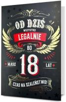 Opakowanie Karnet B6 Urodziny Osiemnastka
