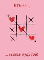 Opakowanie Karnet B6 Walentynki - Kółko i krzyżyk