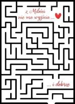 Opakowanie Karnet B6 Walentynki - Labirynt