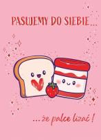 Opakowanie Karnet B6 Walentynki - Tost z dżemem