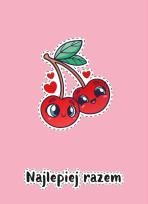 Opakowanie Karnet B6 Walentynki - Wisienki