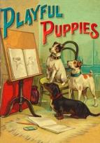 Opakowanie Karnet B6 z kopertą Bawiące się szczeniaki