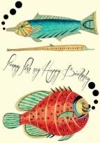 Opakowanie Karnet B6 z kopertą Urodziny Ryby 2