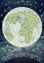 Opakowanie Karnet B6 z kopertą Urodziny Ziemia i Gwiazdy