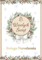 Opakowanie Karnet Boże Narodzenie