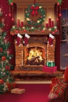 Opakowanie Karnet Boże Narodzenie - Ruby Fireplace